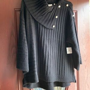 Women black sweater size 1X NWT